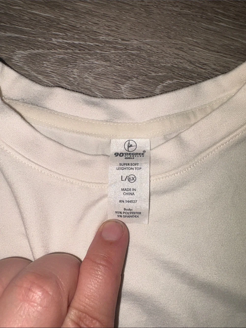 Girls' Long-Sleeve Tee in White